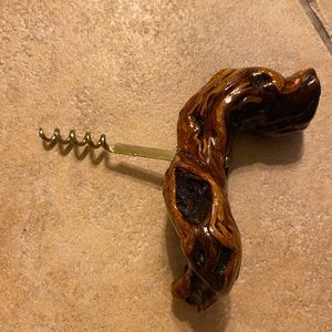 Artisan handcrafted wine bottle opener